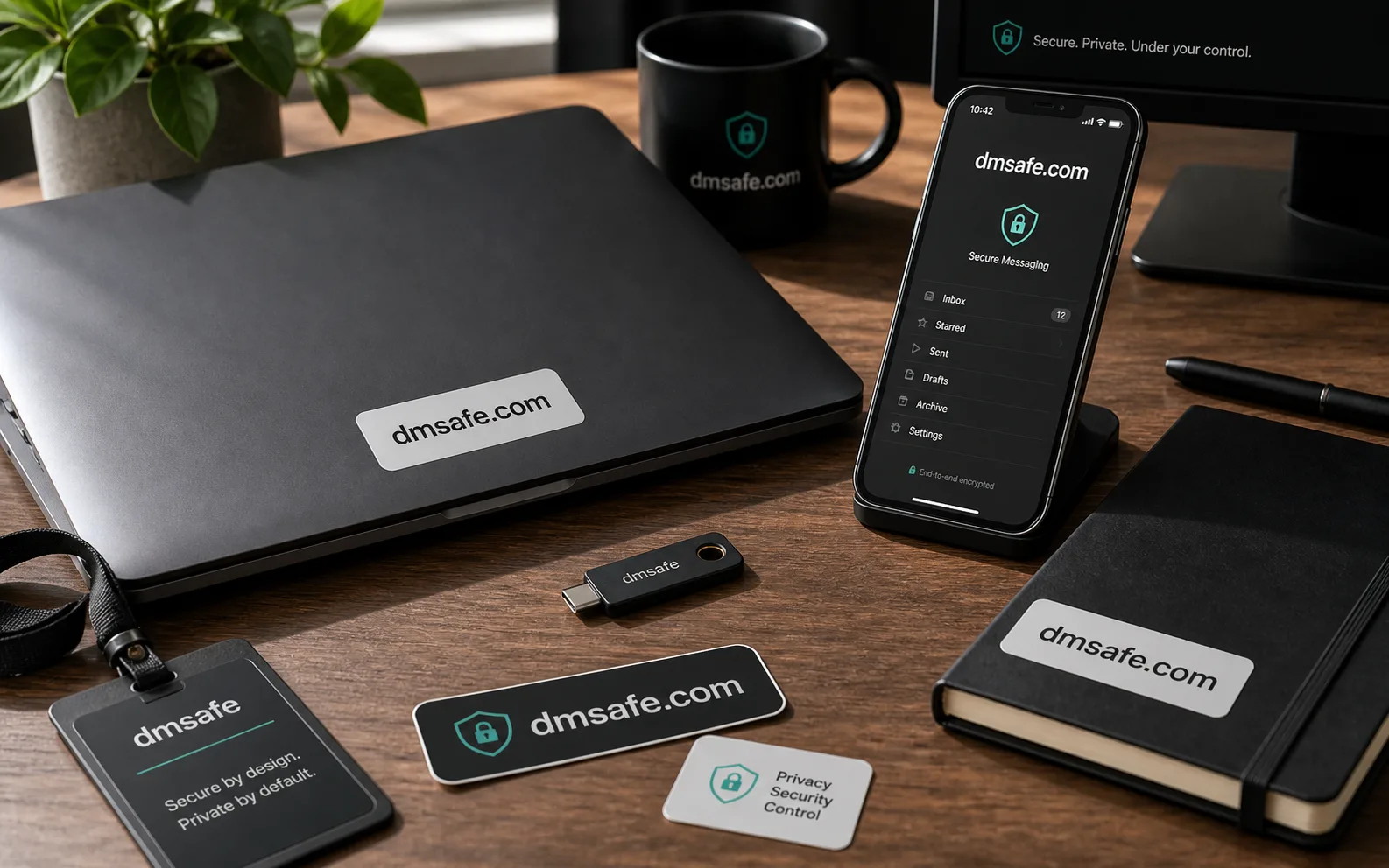 Generated brand materials for dmsafe.com