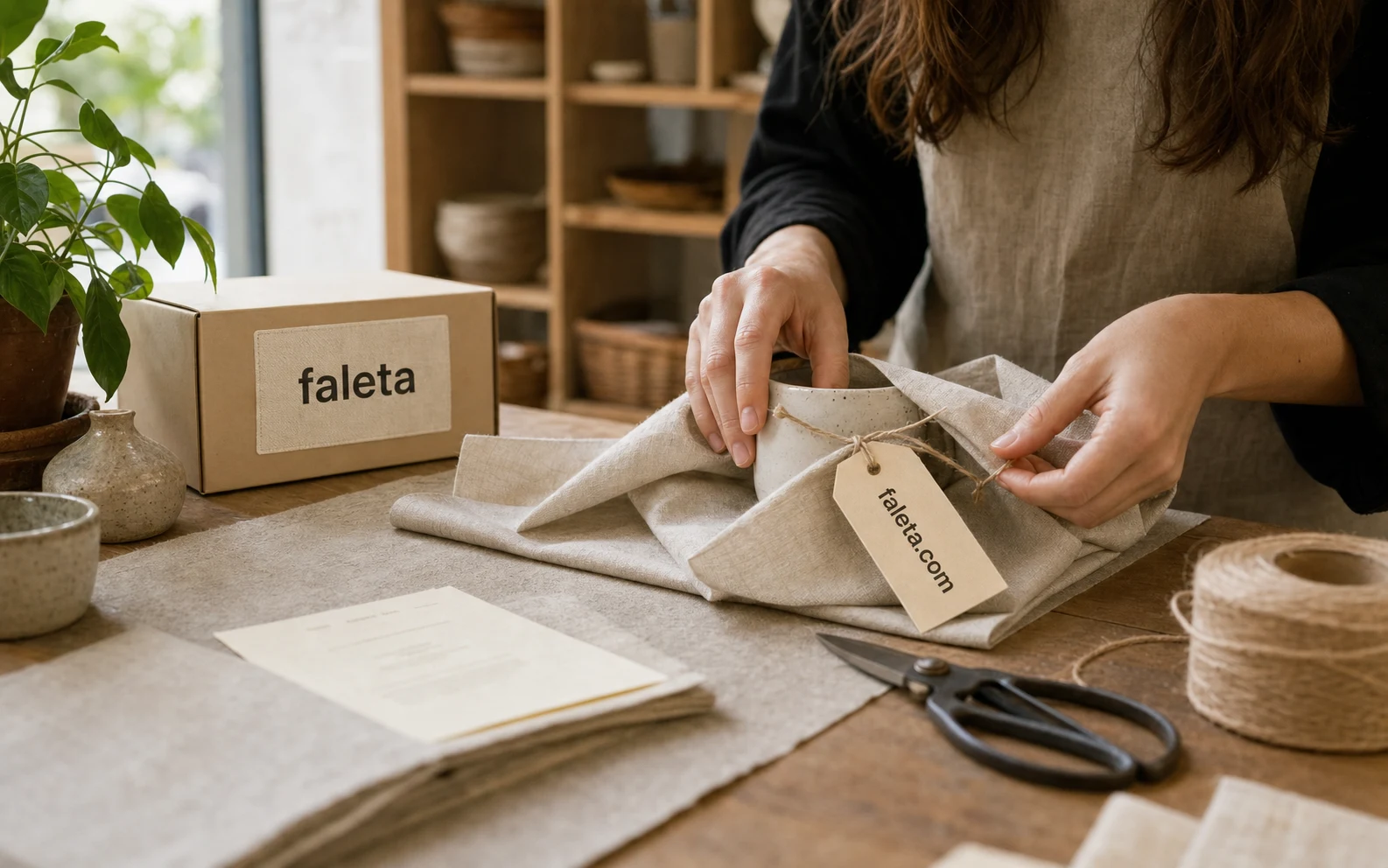 Generated brand materials for faleta.com