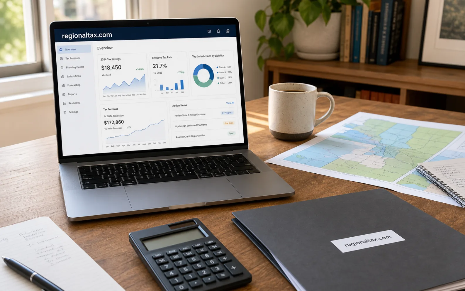 Generated brand materials for regionaltax.com