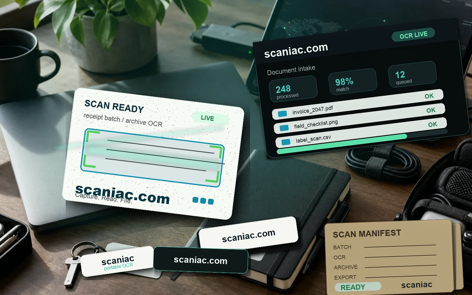 Generated brand materials for scaniac.com